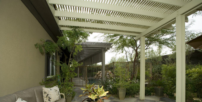 patio of a modern residence