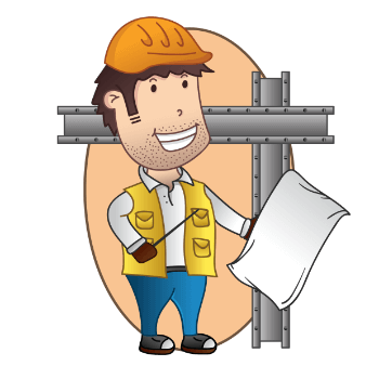 Steel I Beam vector image