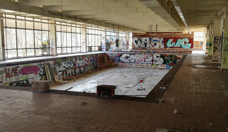 Demolished pool image