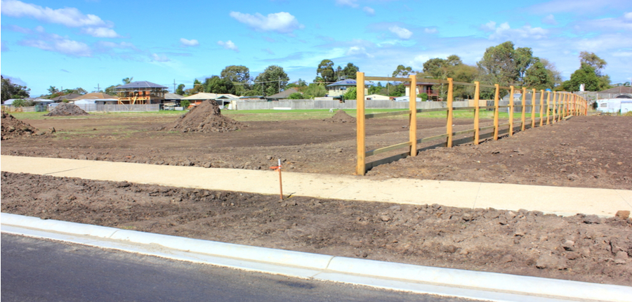 newly subdivided land in australia