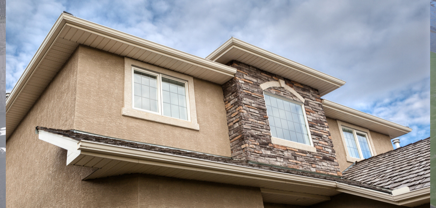 house with stucco paint